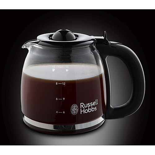 Кавоварка Russell Hobbs крапельна Adventure, 1.25л, мелена, чорно-сріблястий