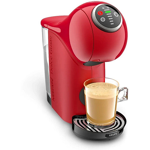 Кофеварка Krups капсульная Dolce Gusto Genio S Plus 0.8л, капсулы, сенсорное управление, красный