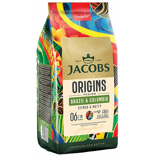 Кава Jacobs зерна, 1000г, South America Blend, арабіка