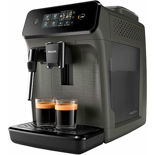 Кофемашина Philips Series 1200 1.8л, зерно, ручной капучинатор, авторецептов - 2, черный