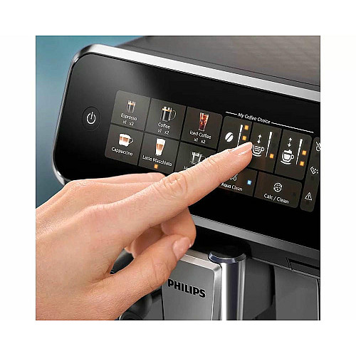 Кофемашина Philips Series 3300 1.8л, зерно+молотая, автомат.капучинатор, дисплей, авторецептов - 6, белый