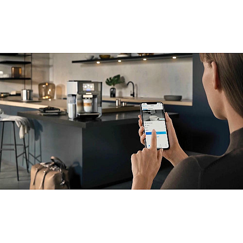 Кофемашина Siemens 2.4л, зерно+молотая, автомат.капучинатор, LED-дисплей, авторецептов - 20, черно-серебряный