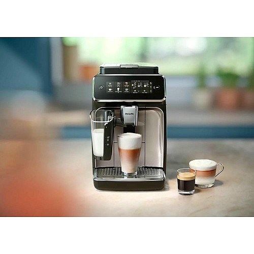 Кофемашина Philips Series 3300 1.8л, зерно+молотая, автомат.капучинатор, дисплей, авторецептов - 6, белый
