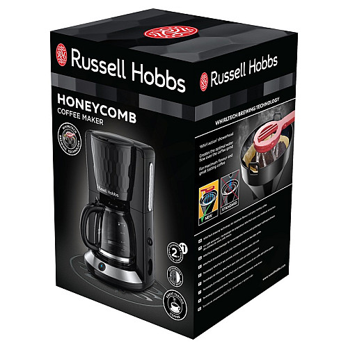 Кавоварка Russell Hobbs крапельна Honeycomb 1.25л, мелена, чорний