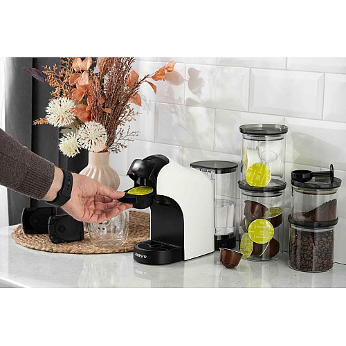 Кофеварка ARDESTO 3в1, 0.9л, капсулы Nespresso, Nescafe Dolce Gusto, молотый кофе, сенсорное управление, белый