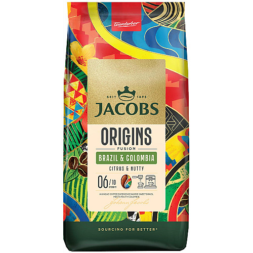 Кава Jacobs зерна, 1000г, South America Blend, арабіка