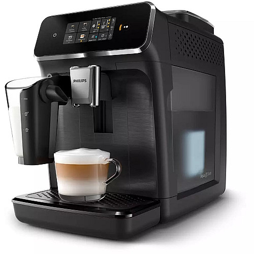 Кофемашина Philips Series 2300 1.8л, зерно+молотая, автомат.капучинатор, сенсор.управление, черный