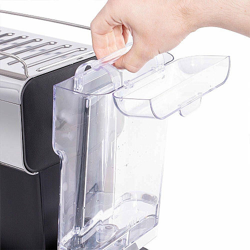 Кофеварка Russell Hobbs рожковая Distinctions Ocean 1.1л, молотая + чалды, сине-серебристый