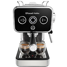 Кавоварка Russell Hobbs ріжкова Distinctions 1.1л, мелена + чалди, чорно-сріблястий