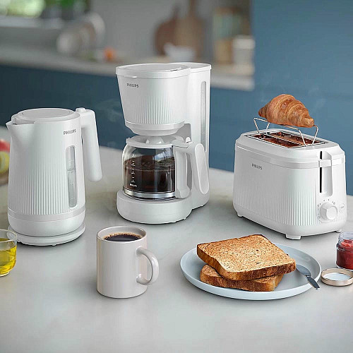Кофеварка Philips капельная 3000 Series, 1.38л, молотая, поддержка температуры, белый
