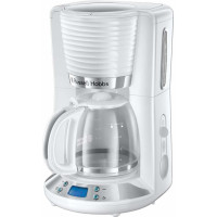 Кавоварка Russell Hobbs крапельна Inspire 1,25л, мелена, 10 чашок, таймер вимкнення, білий