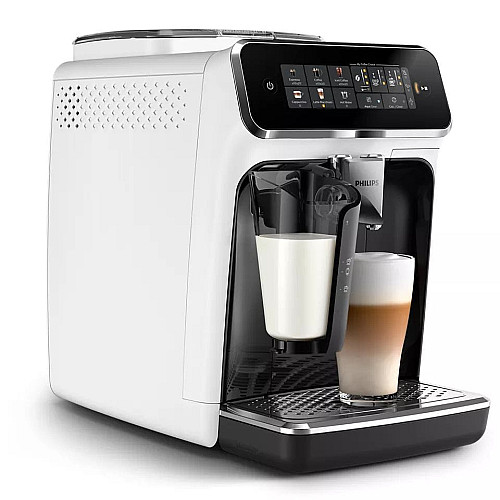 Кофемашина Philips Series 3300 1.8л, зерно+молотая, автомат.капучинатор, дисплей, авторецептов - 6, белый