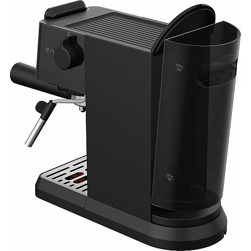 Кофеварка Beko рожковая 1.1л, молотая, ручной капучинатор, подогрев чашек, авторецептов - 2, дисплей, черный
