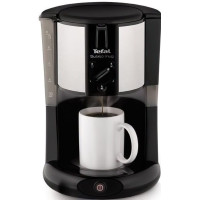Кофеварка Tefal капельная Subito Mug 1.25л, молотая, черно-серебристый