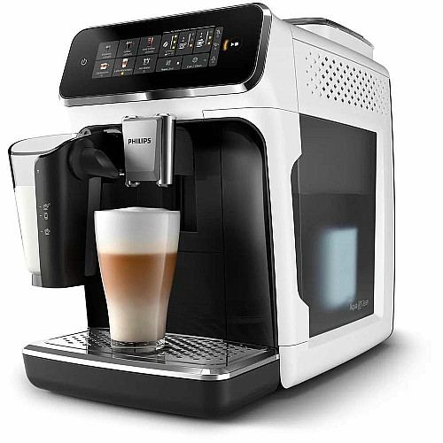 Кофемашина Philips Series 3300 1.8л, зерно+молотая, автомат.капучинатор, дисплей, авторецептов - 6, белый