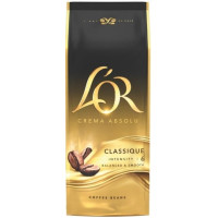 Кофе L`OR зерна, 1000г, Crema Absolute Classic, купаж арабика/робуста