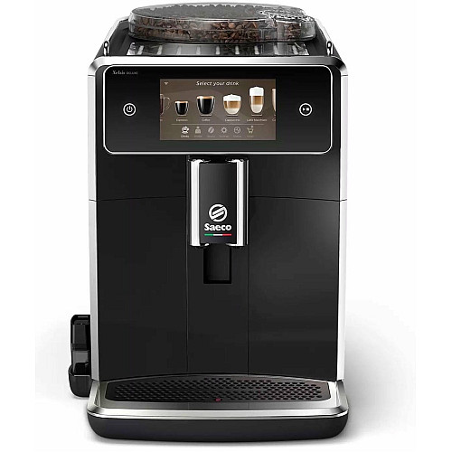 Кофемашина Saeco Xelsis Deluxe 1.7л, зерно+молотая, автомат.капучинатор, авторецептов - 22, черный