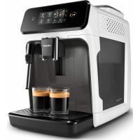 Кавомашина Philips Series 1200 1.8л, зерно + мелена, ручний капучинатор, авторецептів - 2, біло - чорний