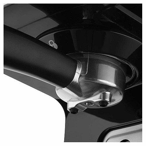 Кофеварка Sencor рожковая 1.4л, молотая, автоматический капучинатор, LCD-дисплей, нерж. сталь-черный