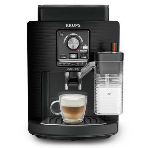 Кавомашина Krups Intensity Milk 1.7л, зерно, автомат.капучинатор, авторецептів - 4, чорний