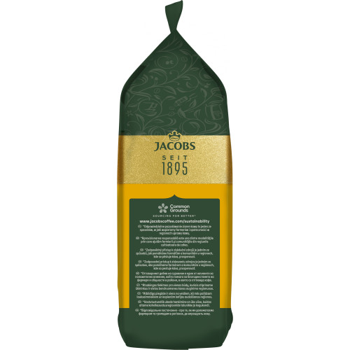 Кава Jacobs зерна, 1000г, Crema Gold, купаж арабіка/робуста