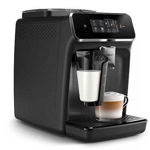 Кофемашина Philips Series 2300 1.8л, зерно+молотая, автомат.капучинатор, сенсор.управление, черный