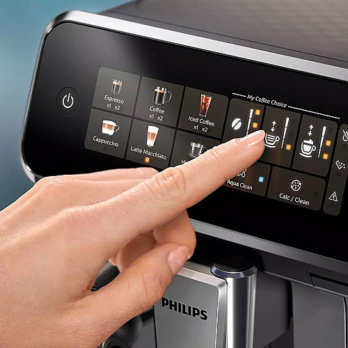 Кофемашина Philips Series 3300 1.8л, зерно+молотая, автомат.капучинатор, дисплей, авторецептов - 6, черный