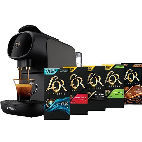 Кофемашина Philips капсульная L'OR Barista Sublime, 0.8л, капсулы, черный