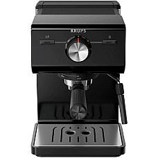Кавоварка Krups ріжкова Authentic C50 2л, мелена, ручний капучинатор, 15 бар, чорний