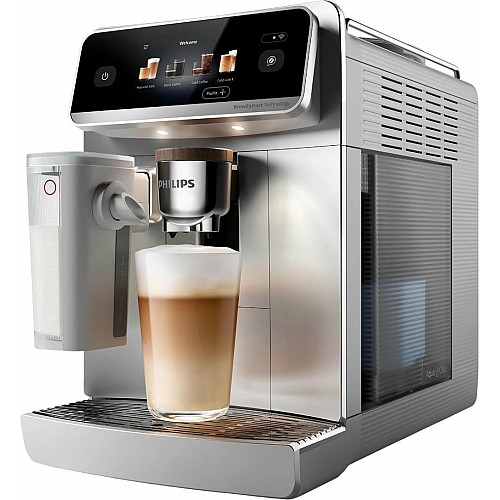 Кофемашина Philips Series 8000 Cafe Aromis, 1.9л, зерно+молотая, автомат.капуч, дисплей, авторецептов -54, серебряные