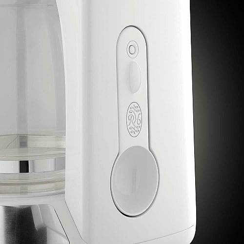 Кофеварка Russell Hobbs капельная Inspire 1,25л, молотая, 10 чашек, таймер выключения, белый