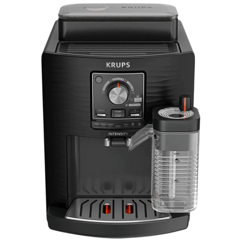 Кавомашина Krups Intensity Milk 1.7л, зерно, автомат.капучинатор, авторецептів - 4, чорний