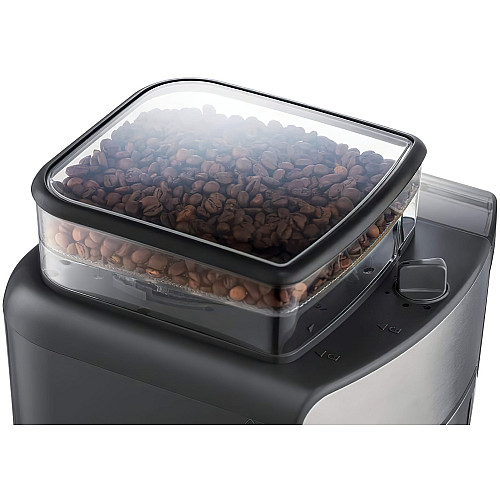 Кавоварка Russell Hobbs крапельна Grind and Brew, 1.25л, мелена, LED-дисплей, чорно-метал