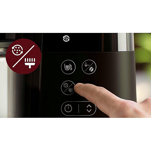 Кофеварка Philips капельная All-in-1 Brew 1.25л, зерно+молотая, дисплей, подогрев кофейника, кофемолка, черный
