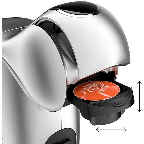 Кофеварка Krups капсульная Dolce Gusto Genio S Touch, 0.8л, капсулы, сенсорное управление, серебристый