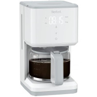Кавоварка Tefal крапельна Sense 1.25л, мелена, LED-дисплей, сенсор.керування, білий