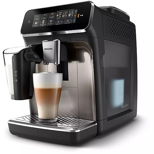 Кофемашина Philips Series 3300 1.8л, зерно+молотая, автомат.капучинатор, дисплей, авторецептов - 6, черный