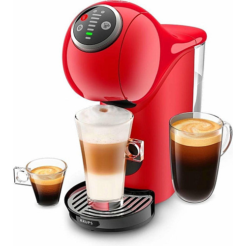 Кофеварка Krups капсульная Dolce Gusto Genio S Plus 0.8л, капсулы, сенсорное управление, красный