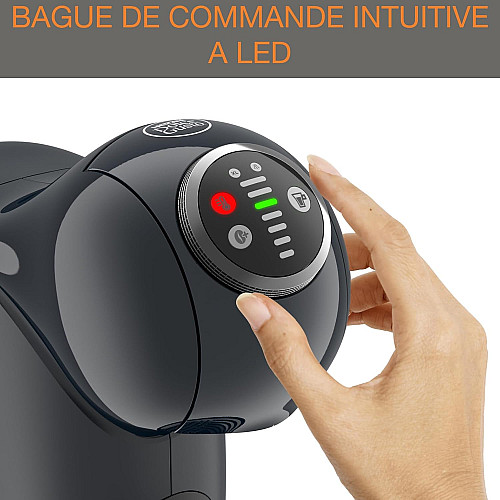 Кавоварка Krups капсульна Dolce Gusto Genio S Plus 0.8л, капсули, сенcорне керування, темно-сірий