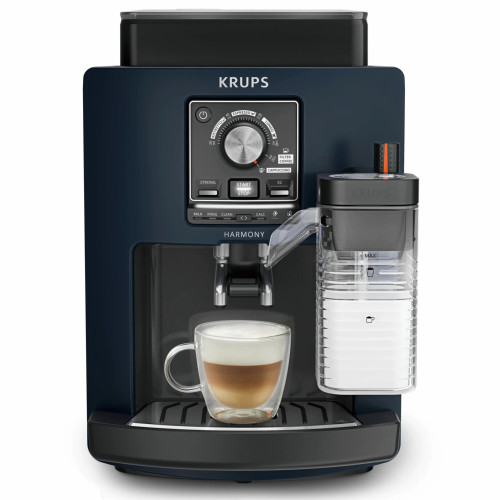 Кавомашина Krups Harmony Milk 1.7л, зерно, автомат.капучинатор, авторецептів - 5, синій