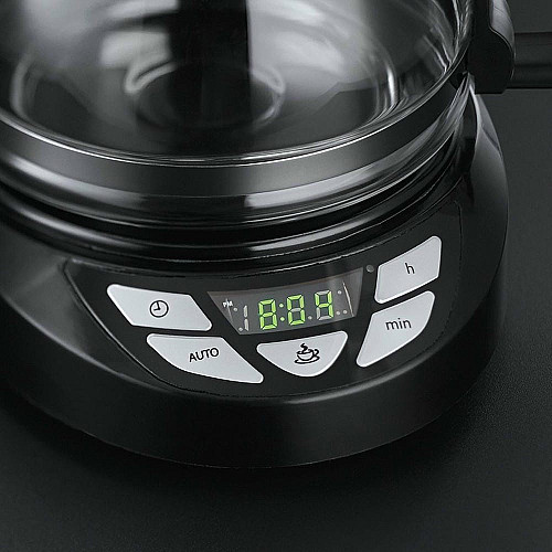 Кавоварка Russell Hobbs крапельна Textures Plus 1.25л, мелена, чорний