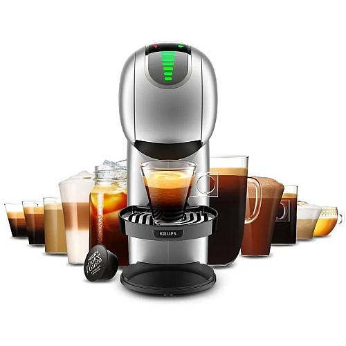 Кофеварка Krups капсульная Dolce Gusto Genio S Touch, 0.8л, капсулы, сенсорное управление, серебристый