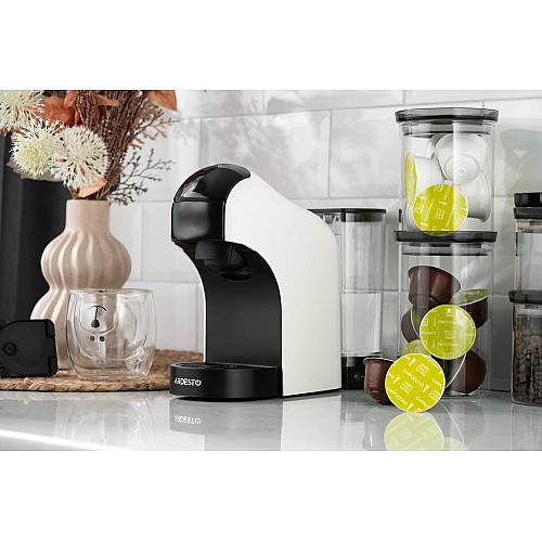 Кофеварка ARDESTO 3в1, 0.9л, капсулы Nespresso, Nescafe Dolce Gusto, молотый кофе, сенсорное управление, белый