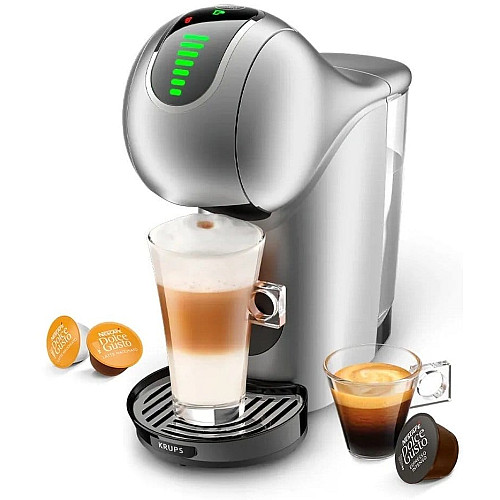 Кофеварка Krups капсульная Dolce Gusto Genio S Touch, 0.8л, капсулы, сенсорное управление, серебристый