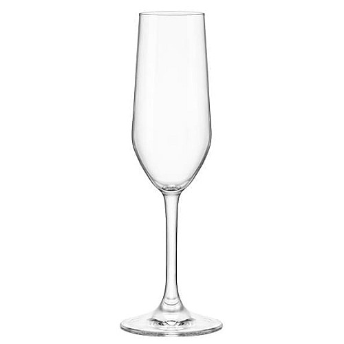 Набор бокалов для шампанского Bormioli Rocco Riserva Champagne, 205мл, h224мм, 6шт, стекло, прозрачный