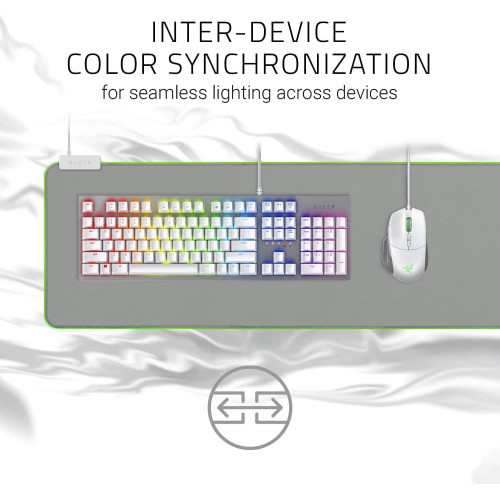 Ігрова поверхня Razer Goliathus Extended Chroma, RGB, XXL (920х294х3мм), mercury grey