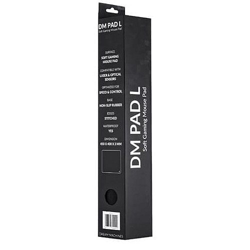 Ігрова поверхня Dream Machines DM Pad L Black 450x400x3
