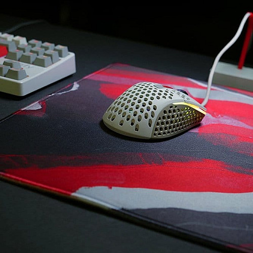 Ігрова поверхня Xtrfy GP4 Abstract Retro, L (460 x 400 x 4мм), червоний