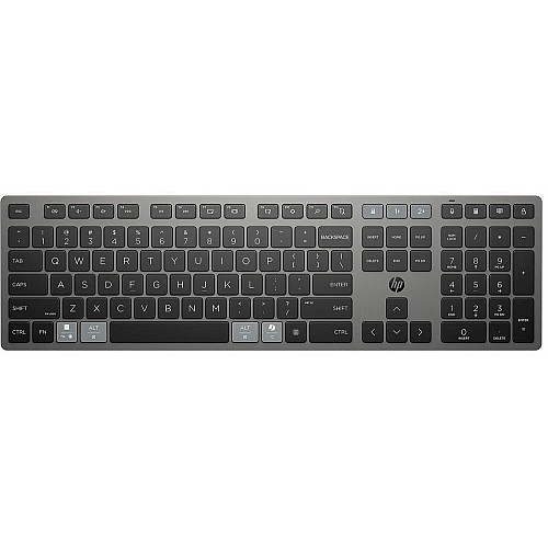 Комплект клавиатуры и мыши HP 720 Multi-Device Rechargeable, BT, EN/UK, черный
