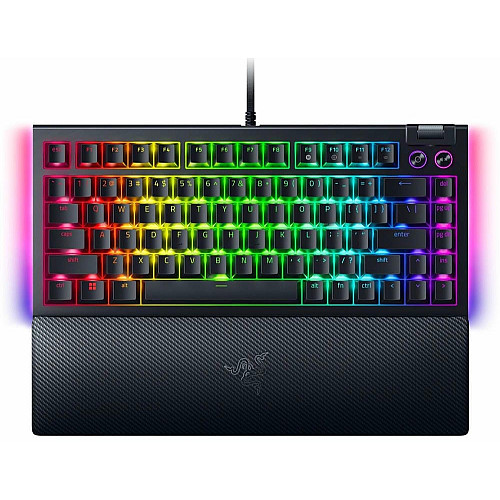 Клавиатура Razer BlackWidow V4 75% RGB 83key Mechanical Tactile Switch GEN-3, USB-A, EN, черный